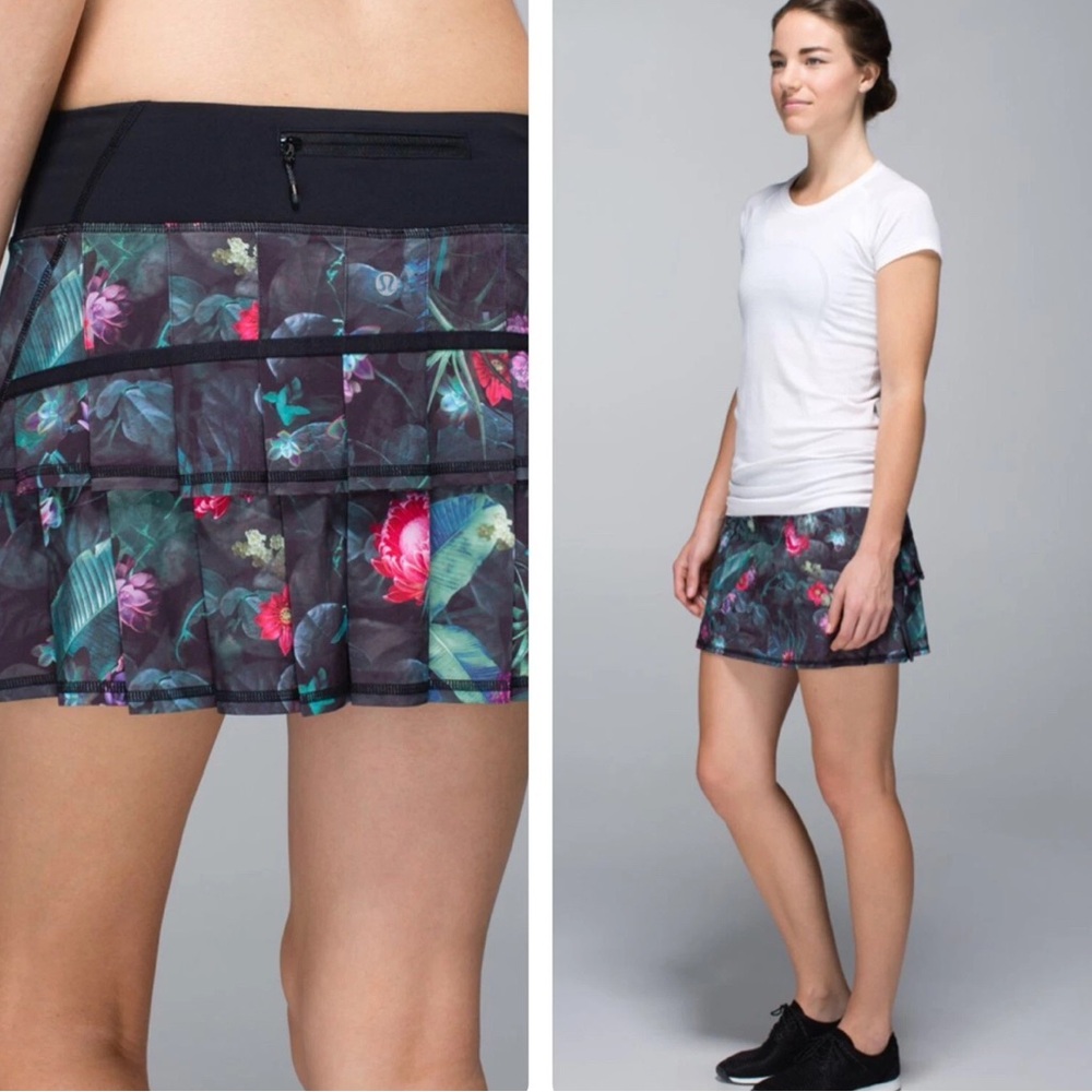 Lululemon Run Pace Setter Skirt Curious Jungle Size 8 Regular